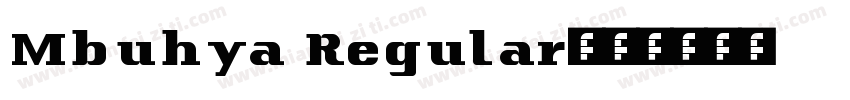 Mbuhya Regular字体转换